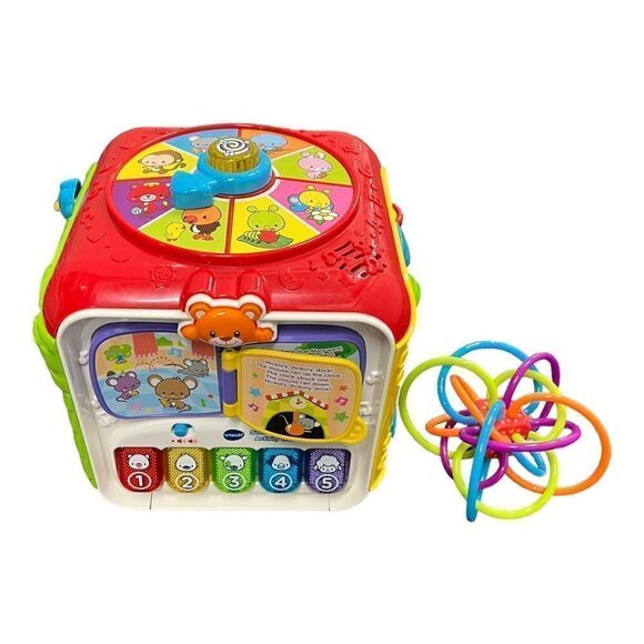 VTech Sort and Discover Activity Cube + Manhattan Toy Bundle - Picture 1 of 5